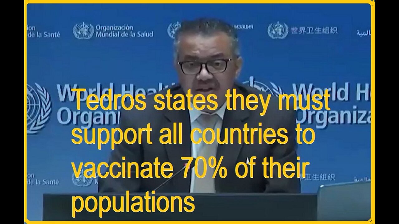 W.H.O. Tedros: Coronavirus Pandemic Still Far From Over