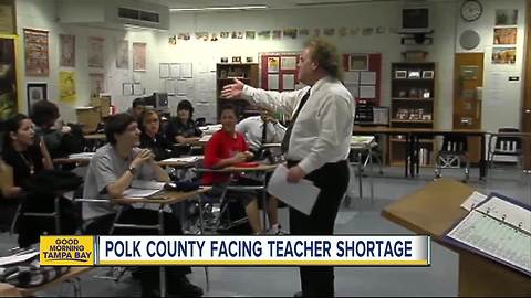 Polk County schools dealing with a teacher shortage