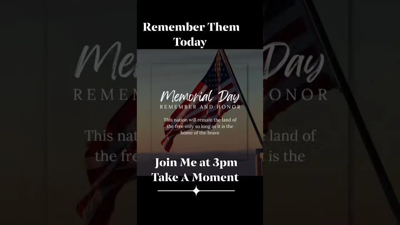 A Moment to Remember Those Who Gave It All so we can Post this. Freedom is their sacrifice