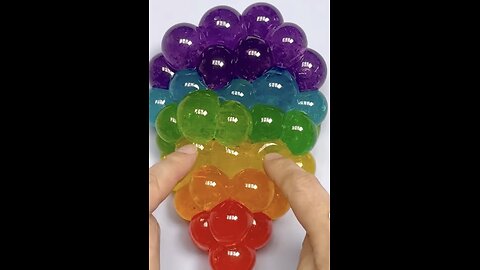 Rainbow grapes squishy day with nano tape
