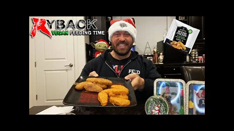 Ryback Christmas Vegan Feeding Time: Beyond Chicken Buffalo & Garlic Parmesan Fingers