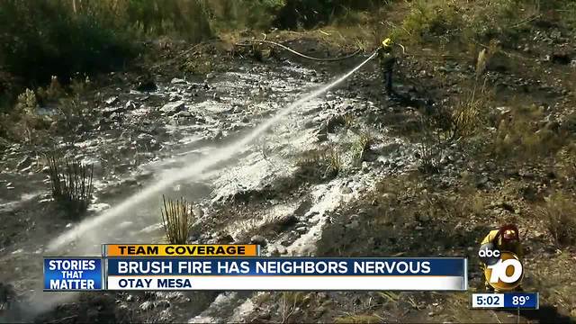 South Bay brush fire sparks fears