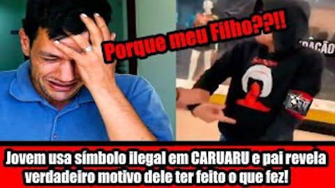 Jovem usa símbolo ilegal em CARUARU e pai revela verdadeiro motivo dele ter feito o que fez