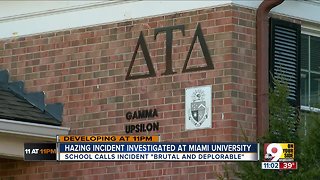 Miami University investigating "brutal, deplorable" hazing incident