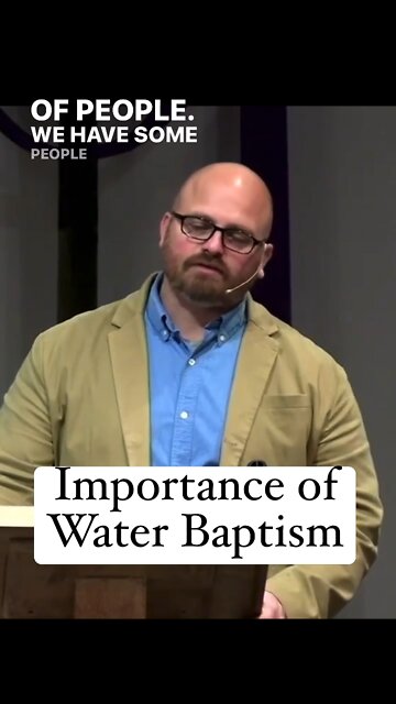 The importance of Water Baptism