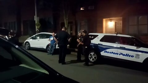 Boston police and ISD dealing with an unsafe living condition on lawn Street