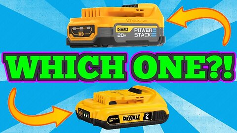 Comparing The DeWALT Powerstack Battery To The Original 20V Batteries