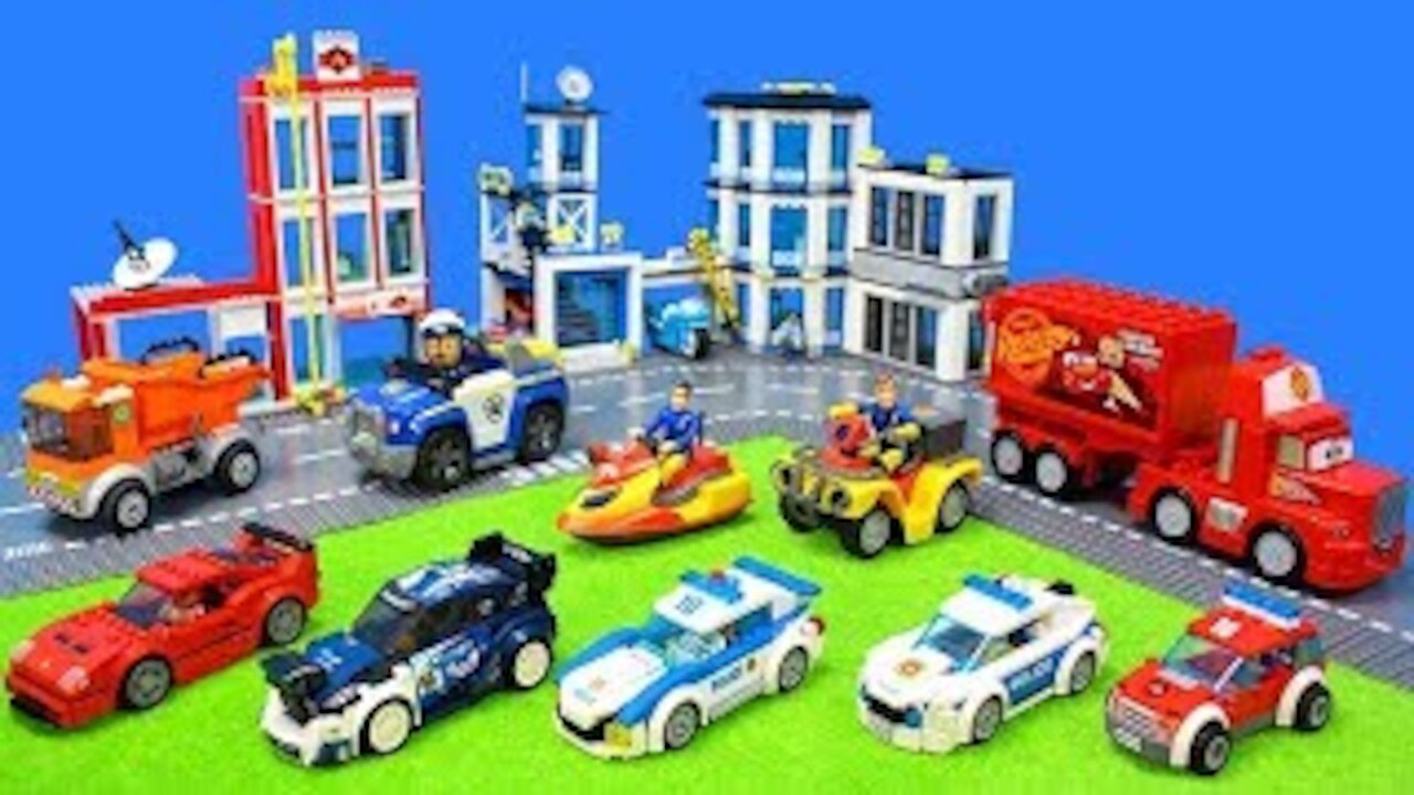 LEGO Experimental Vehicles STOP MOTION LEGO Trucks Police Car