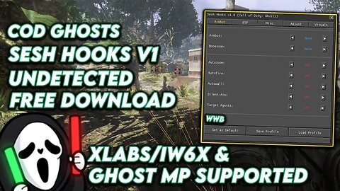 SethHooks v1 OffHost / GhostsMP & IW6X [PC] (AIMBOT & ESP & MUCH MORE & Unlock All + Download