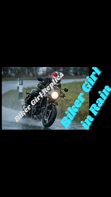 Biker GIRL driving in Rain 🌧️