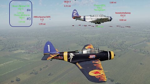 War Thunder - Thunder Squadron's Immortal TBD-1s strike again :)