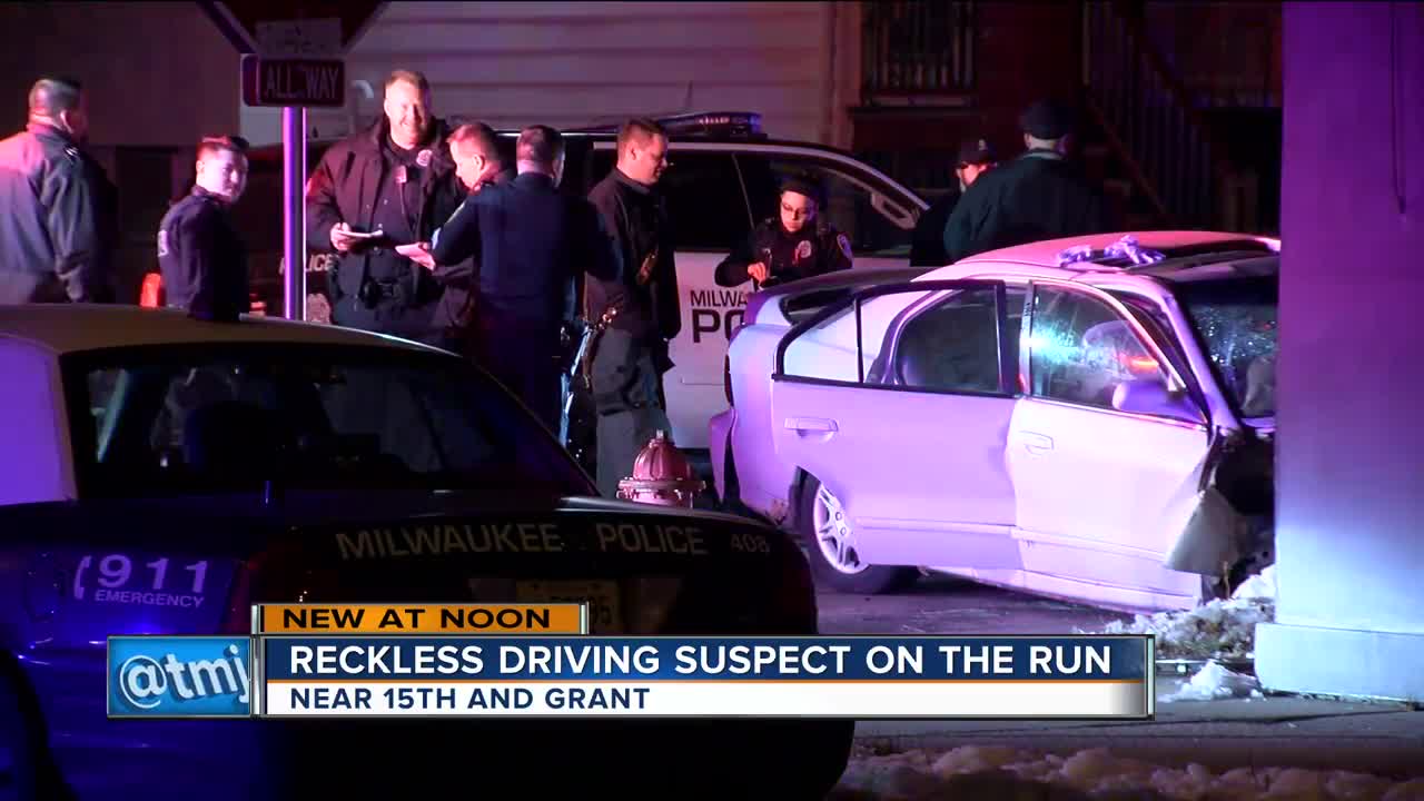 Reckless driving suspect still on the run