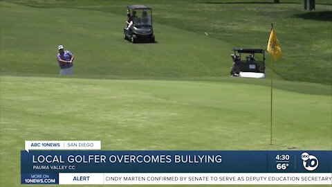 Local golfer overcomes bullying to find success