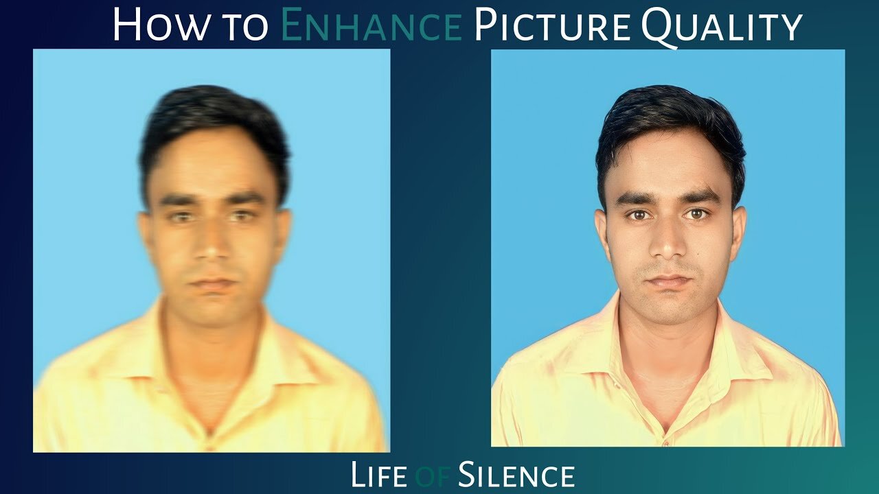 How to Enhance picture Quality | Convert Low to High Resolution Image | Clear Blur Photo | Enhance