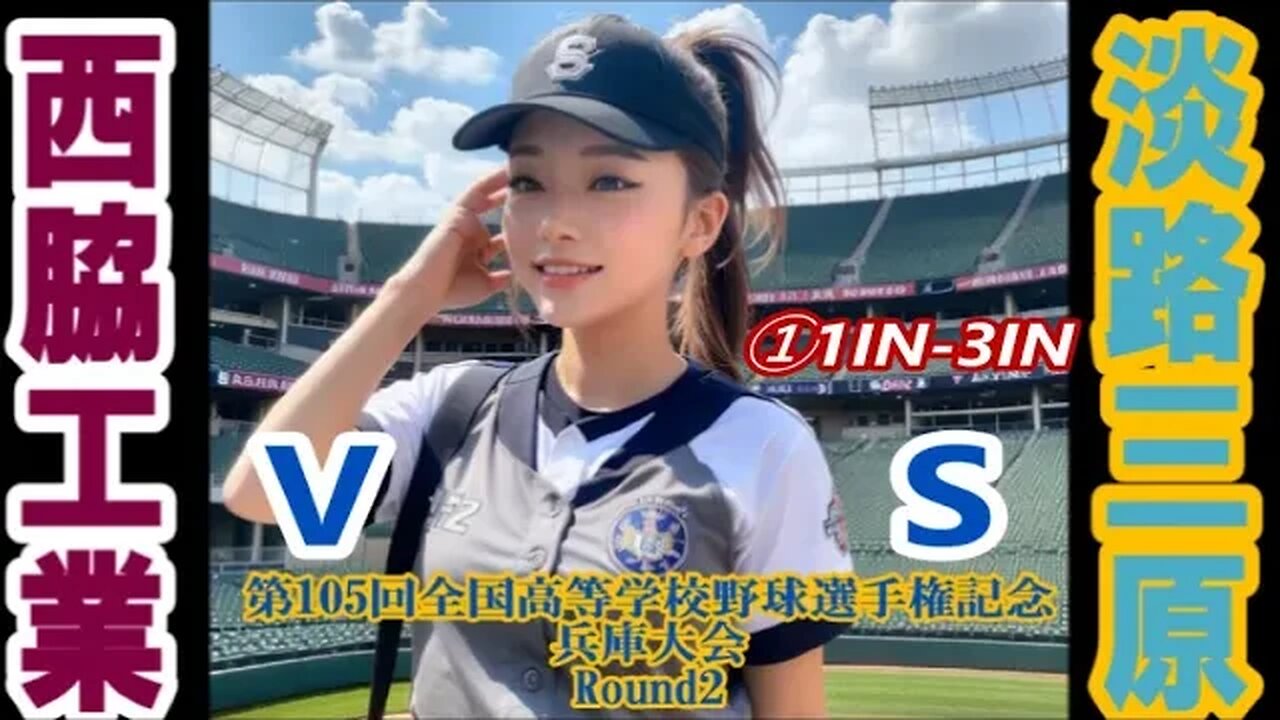 【第105回全国高等学校野球選手権記念兵庫大会】R2 西脇工vs淡路三原InPlay全収録①1IN-3IN