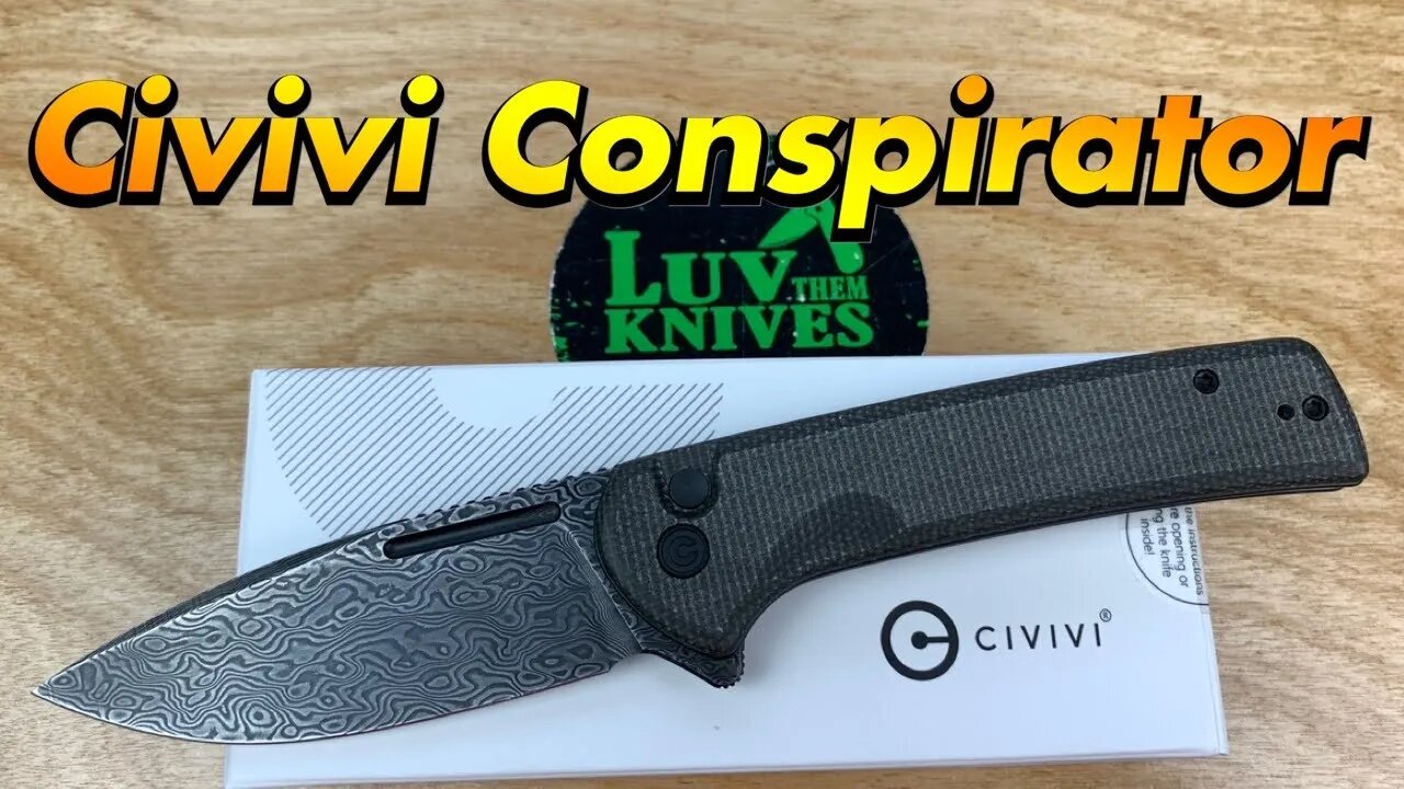 Civivi Conspirator button lock flipper / includes disassembly / super fidget friendly & full sized !