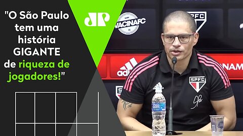 ELE É FO**! Alex EXALTA o São Paulo em apresentação como novo técnico do Sub-20!