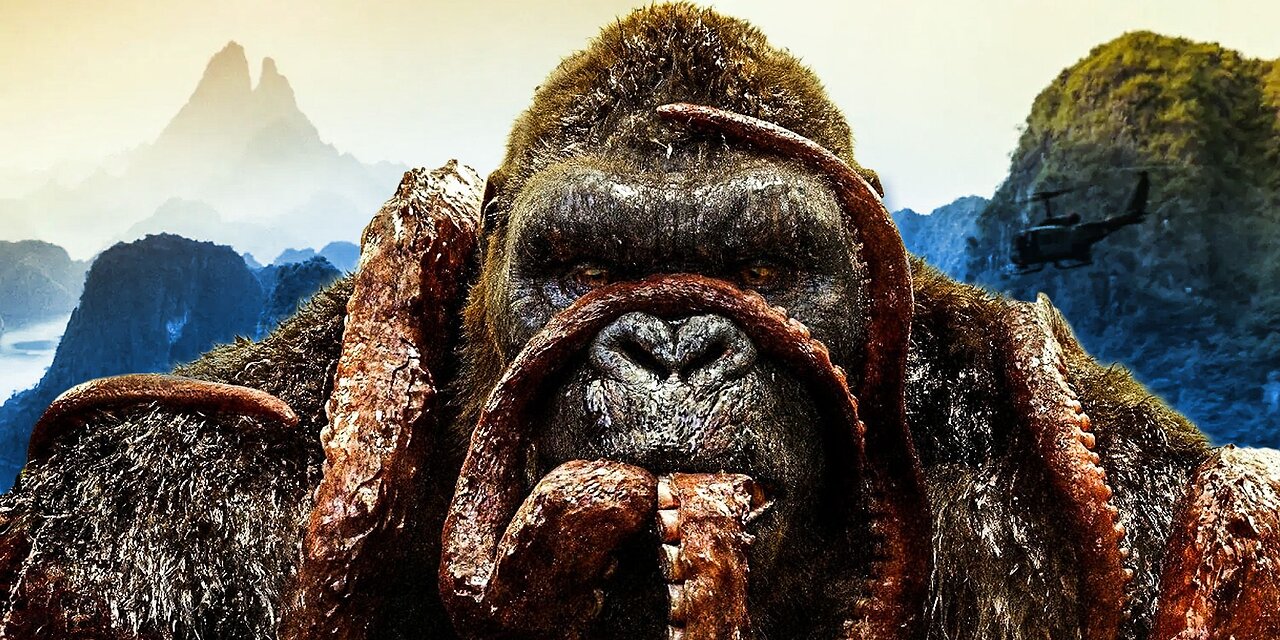 octopus vs king Kong fight (king Kong the skull island)