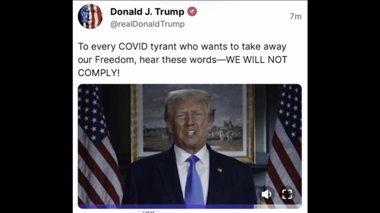 TRUMP ON FUTURE COVID RESTRICTIONS