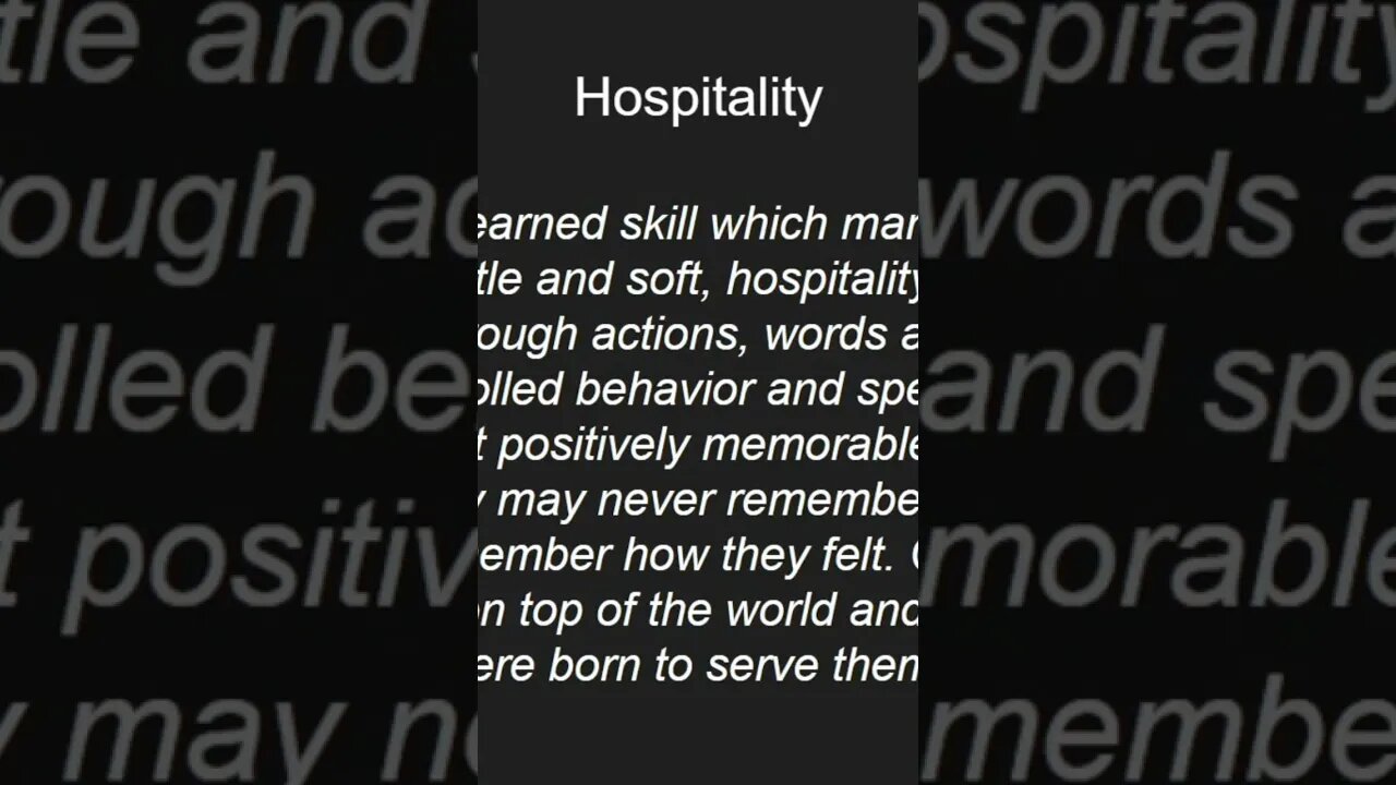 what does hospitality mean really? #cateringbusiness #chef #cheflife #catering