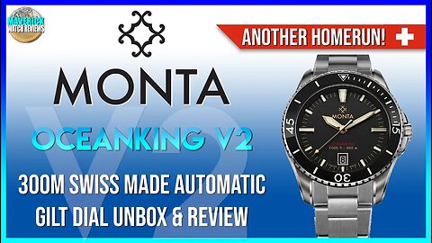 Another Homerun! | Monta Oceanking V2 300m Swiss Made Automatic Gilt Dial Unbox & Review