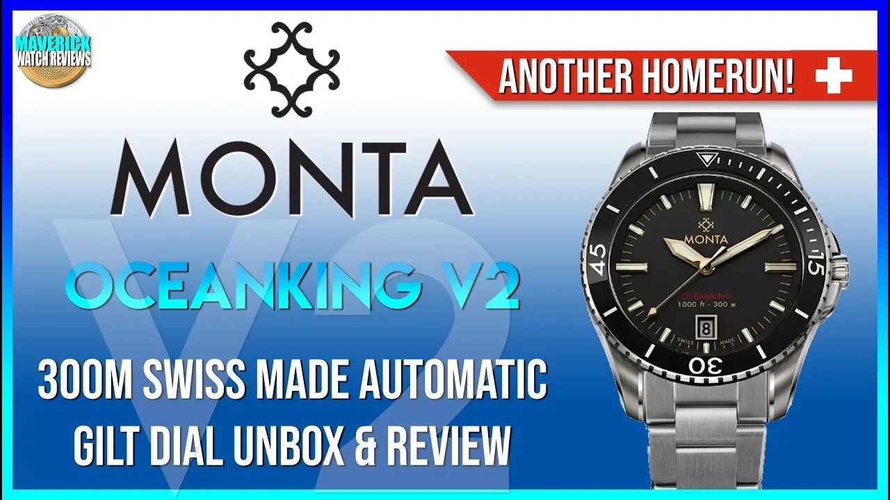 Another Homerun! | Monta Oceanking V2 300m Swiss Made Automatic Gilt Dial Unbox & Review