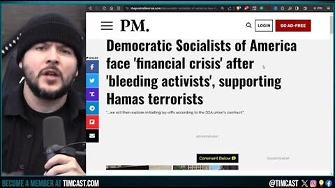 DEMOCRATS SOCIALISTS COLLAPSING, ORGANIZATION FACING MASS LAYOFFS AFTER SUPPORTING HAMAS BACKFIRES