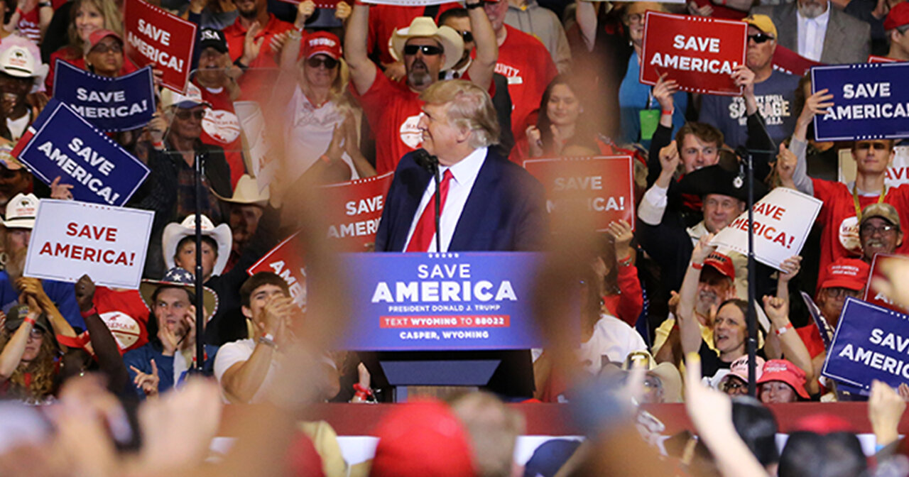 Trump Asks WY Crowd 'Does Anybody Want Me to Run Again?' Their Reaction Says it All.