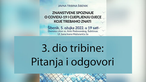 Tribina Šibenik 05.03.2022. - Pitanja i odgovori (3.dio)