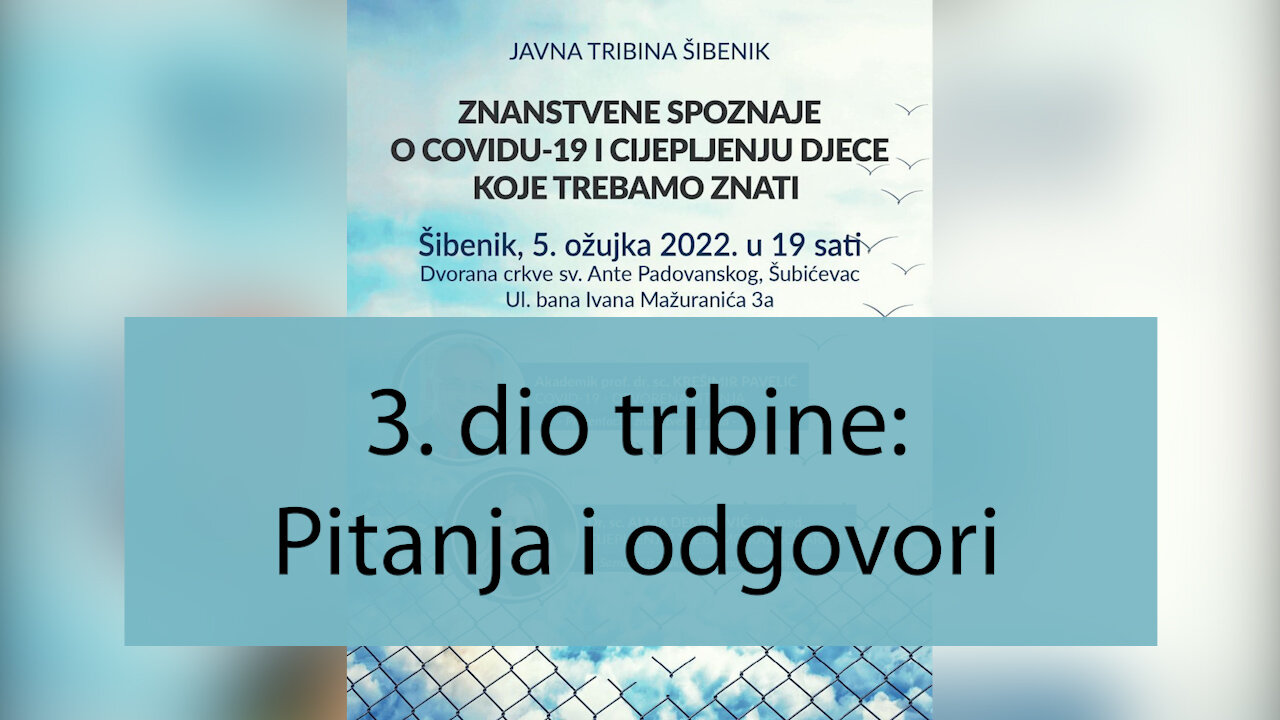 Tribina Šibenik 05.03.2022. - Pitanja i odgovori (3.dio)