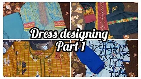 Dress designing video part 1| easy design of sleeves , neck and trousers | 2023 design |fiza farrukh