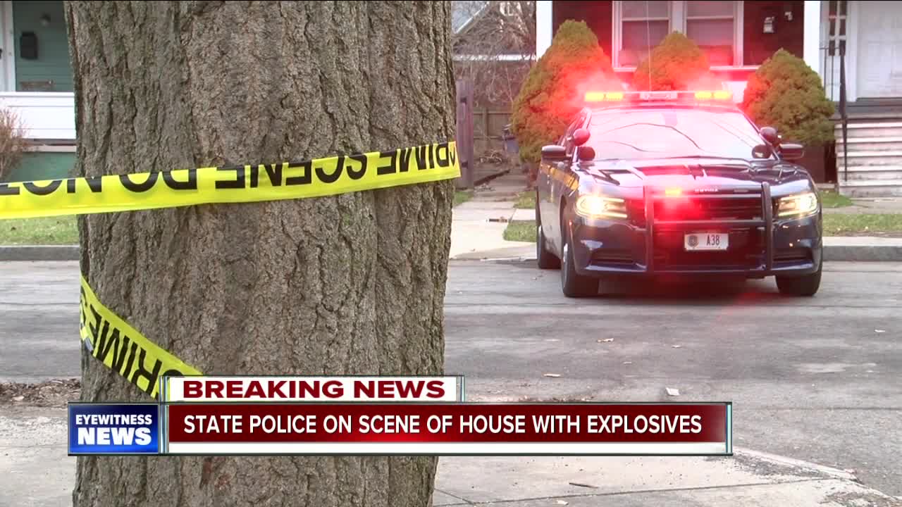 Police investigate home with explosives