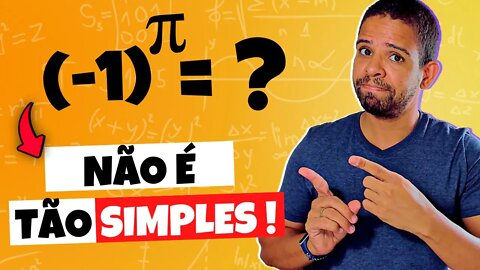 ( não é matemática básica ) Qual o resultado de (-1)^pi ? | RESPOSTA DE ENQUETE | @Professor Theago