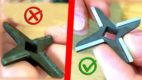 An easy way to sharpen a knife on a stone.