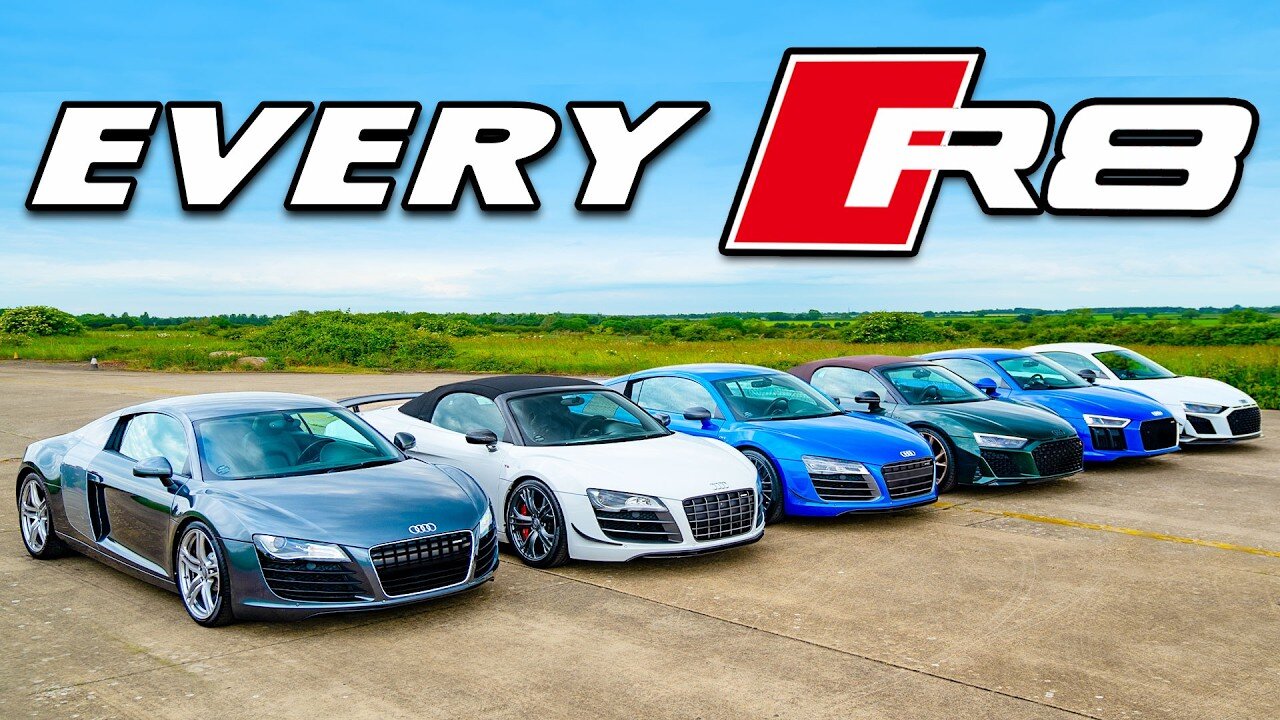 Audi R8 Generations DRAG RACE