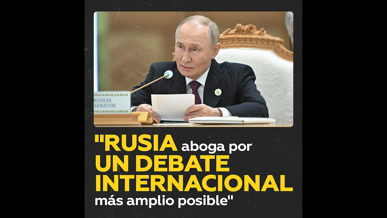 Esta es la principal condición para la paz global, según Putin