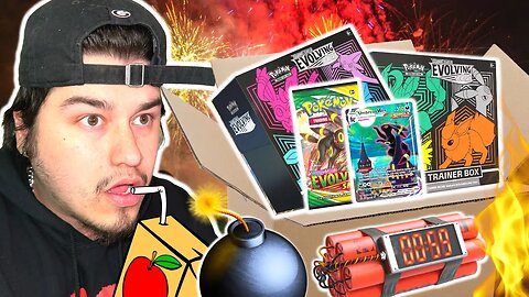 BLOWING UP POKEMON CARDS FOR NEW YEARS