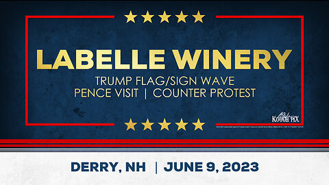 #NH4TRUMP - TRUMP FLAG/SIGN WAVE | LaBelle Winery | Derry, NH | June 9, 2023