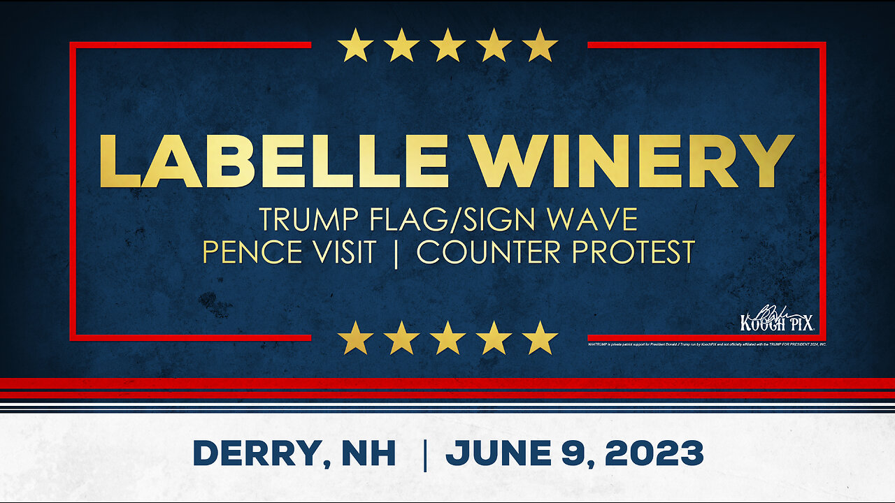 #NH4TRUMP - TRUMP FLAG/SIGN WAVE | LaBelle Winery | Derry, NH | June 9, 2023