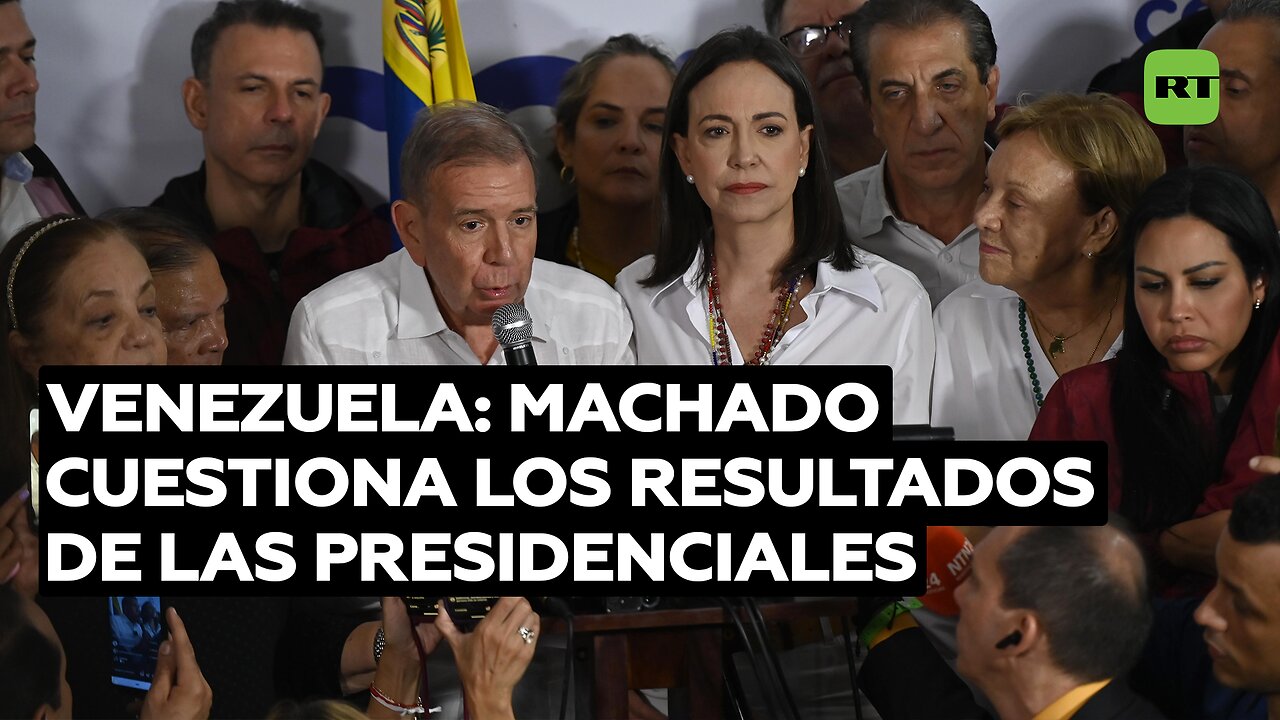 Opositora Machado cuestiona los resultados de las presidenciales venezolanas