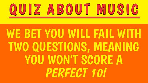 Quiz About Music