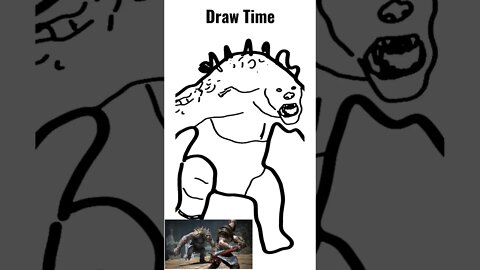 God of War TROLL Draw Time #godofwarragnarok #godofwar