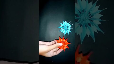 3D paper snowflakes #shorts #youtubeshorts