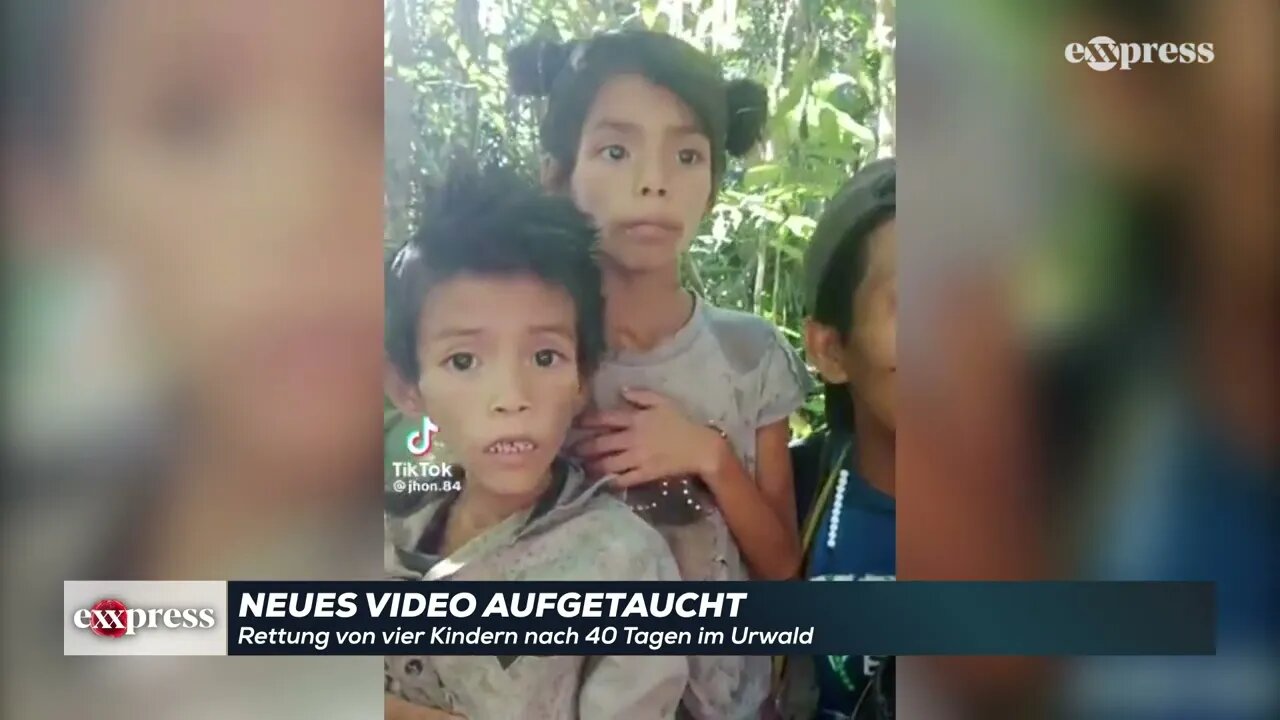 Video zeigt Rettung der vier Kinder nach 40 Tagen im Urwald