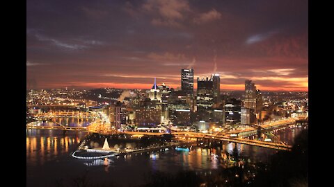 Daybreak Over the City Pittsburgh Calendar 2016