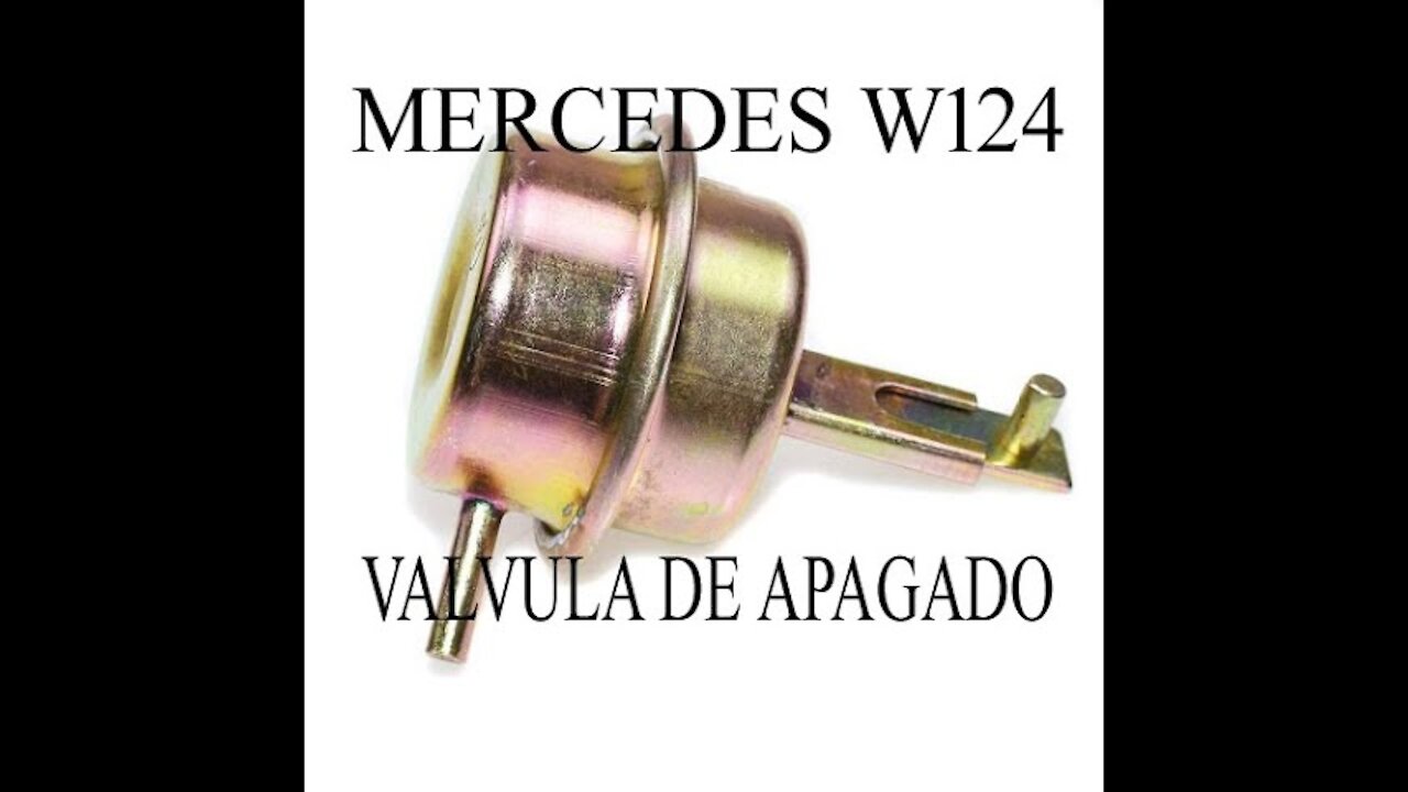 Mercedes Benz W124 - Cómo cambiar la valvula de apagado coche no se apaga tutorial