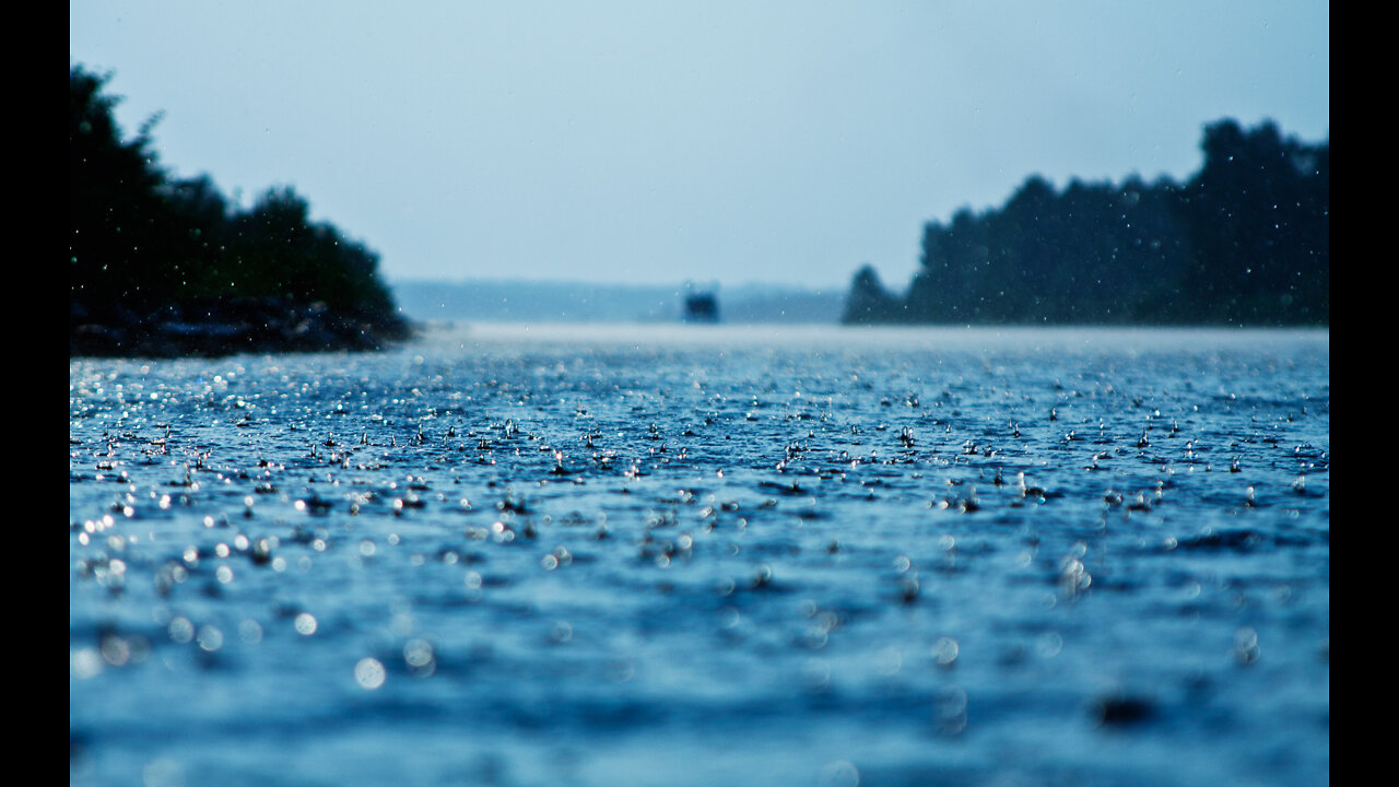 Relaxing Rain On River Sound - Stress Relief, Deep Sleeping Music