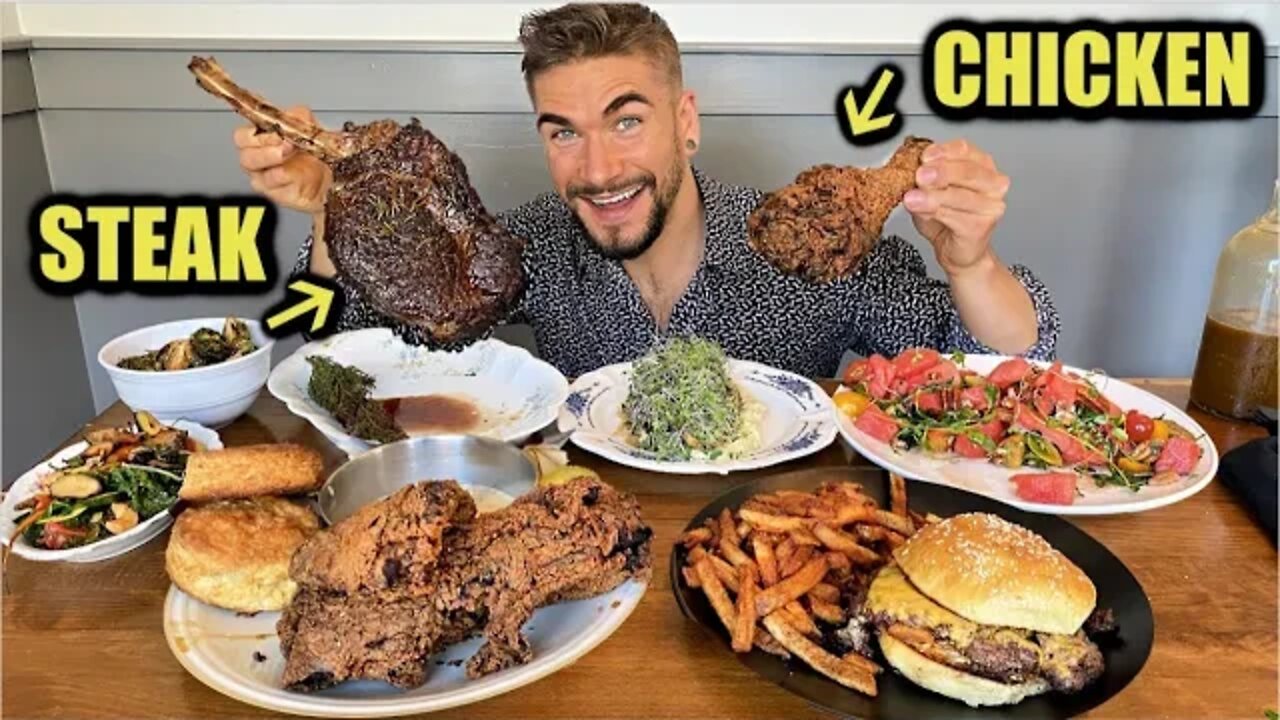 GIANT TOMAHAWK STEAK, FRIED CHICKEN & BUTTER BURGERS | HIDDEN GEM Southern Food Restaurant