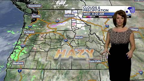 Haze and sunshine across the Treasure Valley Wednesday