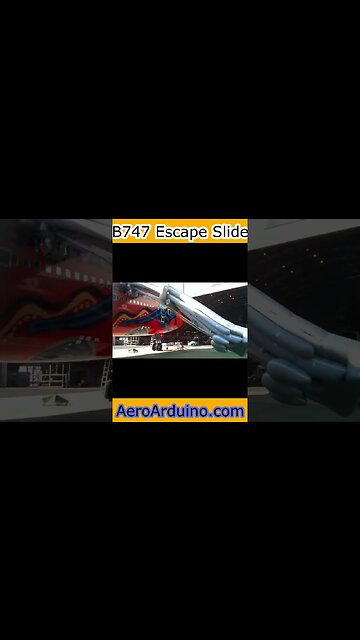 Watch Huge Qantas B747 Emergency Escape Slide #Flying #Aviation #AeroArduino